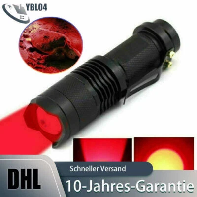 Rot licht Taschenlampe Fackel LED Rotlicht für Angeln Jagd Astrofotografie DE - Bild 1 von 4