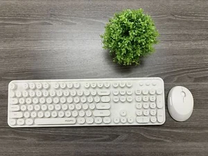 Teclado y mouse ergonómico dulce mezclado colores lindo tamaño completo para PC/Laptop/Mac - Imagen 1 de 10