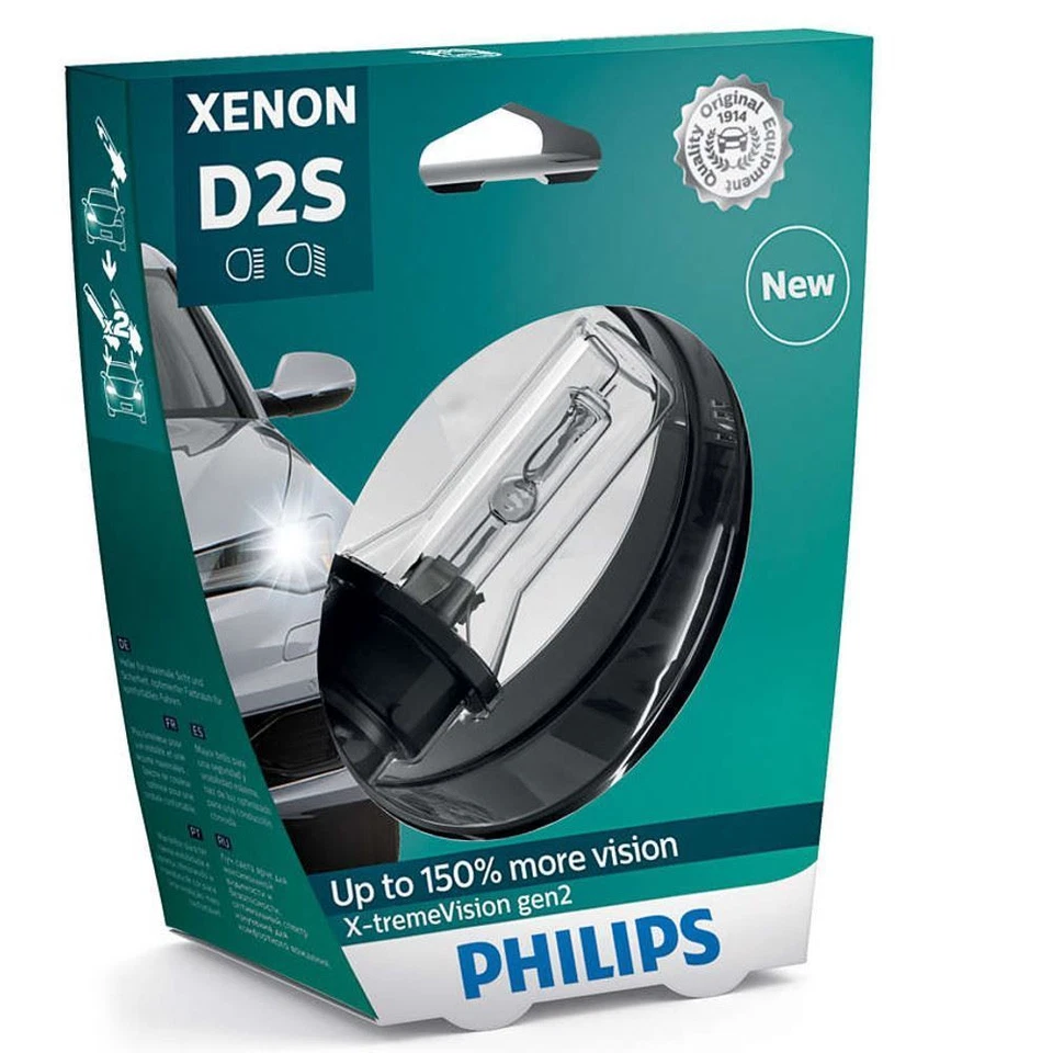 Philips D2S X-tremeVision gen2 HID Xenon Upgrade Gas Bulb 85122XV2S1 Single - Image 1 of 1