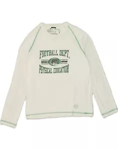Top CHAMPION da uomo grafica muscolare manica lunga grande cotone bianco TY04 - Foto 1 di 3
