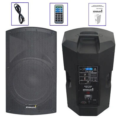 2-Way 15" PA Active KTV  Speaker System 4000W Powered Karaoke Bluetooth Speaker - Image 1 of 4