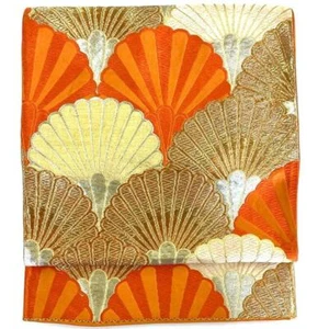 3062# Japanese Vintage Fukuro Obi Belt Kimono Fabric Silk Traditional Untailored - Picture 1 of 8