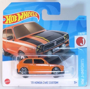 Hot Wheels 2023 #117 - HKK67 -C- HW J-Imports - '73 Honda Civic Custom - Imagen 1 de 1