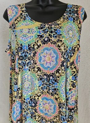 Shoreline женщин сарафан платье размер L большой без рукавов круглый вырез - Изображение 1 из 4