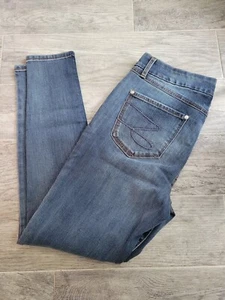 Seven7 Blue Jeans Women's 14 Tummy Slimming Denim Straight Leg Pants NWT - Picture 1 of 8