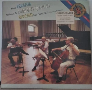 CBS MASTERWORKS M42361 PERAHIA BRAHMS QUARTET AMADEUS QUARTET HOLLAND PROMO LP - Picture 1 of 4