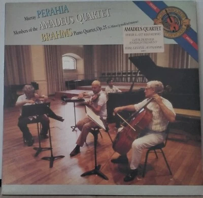 CBS MASTERWORKS M42361 PERAHIA BRAHMS QUARTET AMADEUS QUARTET HOLLAND PROMO LP - Image 1 of 4