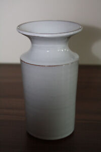 Hedwig Bollhagen, HB, graue Tisch-Vase, 19,3cm hoch, art déco