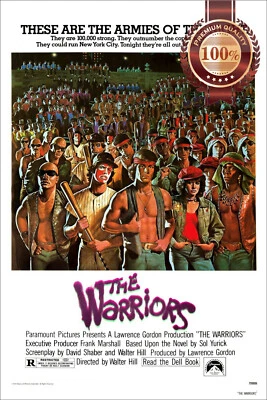 THE WARRIORS 1979 70s ORIGINAL CINEMA FILM MOVIE ART PRINT PREMIUM POSTER Foto 1 de 4
