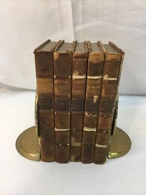 The Works Of The Rev. George Crabbe 1823 Vols. III, IV, V, VI, VII Leather - Image 1 of 4