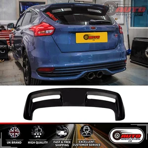 FORD Focus RS MK3 MK3.5 Rear Boot Roof Spoiler Wing Gloss Black ST Style 08-19 - Picture 1 of 9