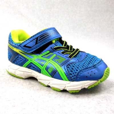 Zapatillas Asics Pre Contend 4 Juveniles Infantiles Talla K7 Azul Verde Brillante Foto 1 de 4