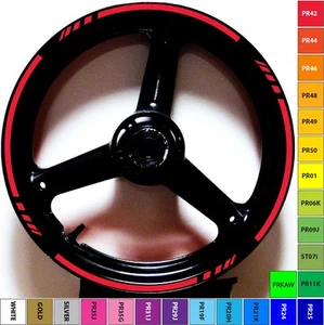 CINTA CALCOMANÍA DE RUEDA A RAYAS DE LLANTA DE MOTOCICLETA PERSONALIZADA KAWASAKI NINJA EX250 EX500 ZZR600 - Imagen 1 de 31