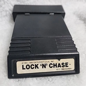 Cartucho de videojuego Atari 2600 Lock N Chase 1981 1982 - Imagen 1 de 3