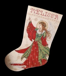 Design Works Angel of Joy Christmas Counted Cross Stitch Stocking Kit 5990 Beads - Picture 1 of 4