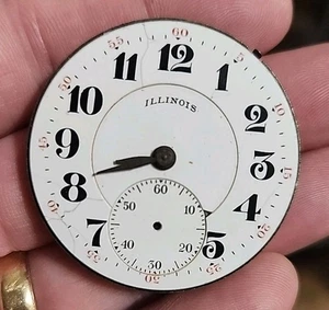 Illinois Grade 706 Model 9 Pocket Watch Movement 16S 17J 4Adj Time King Bad Bal. - Picture 1 of 10