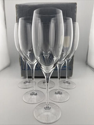 6 RIEDEL 416/48 Vinum Prestige Cuvee Glasses 218mm 2001 Made in Austria With Box - Image 1 of 4