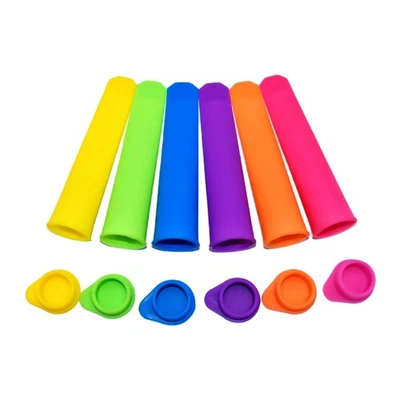 Handheld Popsicle Molds DIY Set Reusable Silicone Ice Cream Molds With Lids - Image 1 of 4