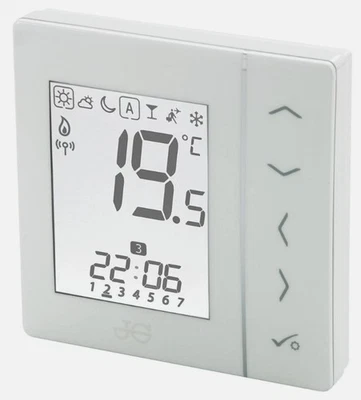 JG Speedfit Aura UFH Underfloor Heating Thermostat 230v White 4 in 1 - JGSTAT2W - Image 1 of 2