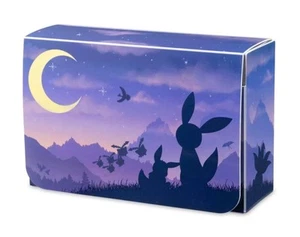 Eevee Umbreon Twilight Moon Purple Sky Ho-Oh Oddish Art Pokemon Doppio Deck Box! - Foto 1 di 2