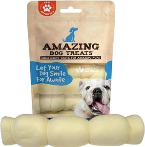 Amazing Dog Treats - Beef Cheek Rolls-(Mega Thick 10" - 6 6 Count (Pack of 1) - Picture 1 of 6