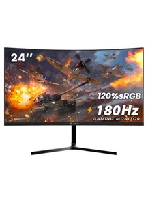 2X CRUA 24in Super Computer Monitor 180Hz Refresh Rate, 1080p Resolution CR240DM - Photo 1/7