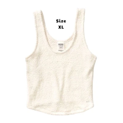 VS розовый белый подкладка уютный плюшевый гостиной PJ декольте пижамы сна Майка XL новый - Изображение 1 из 4