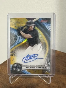 AGUSTIN RAMIREZ 2024 BOWMAN'S BEST GOLD REFRACTOR #B24-ARZ RC AUTO 48/50 - Picture 1 of 4