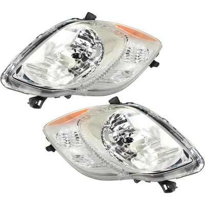 Headlight Set For 2009-2011 Toyota Yaris Hatchback Assembly Driver and Passenger - Imagem 1 de 4