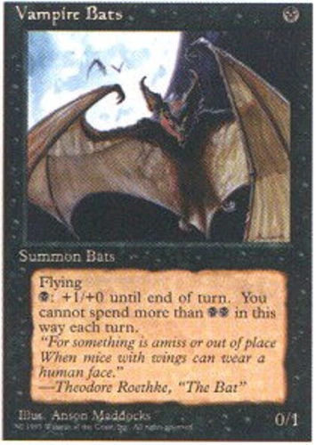FBB Korean Vampire Bats ~ Moderately Played 4th Edition Fourth Foreign Black Bor - Image 1 of 1