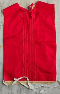 Vintage Clothing Woman's Bodice, Red Satin, Labeled Adrienne - Picture 1 of 6