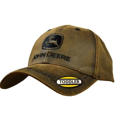 Sombrero/gorra John Deere marrón de piel aceitosa para niños pequeños - LP71408 Foto 1 de 4