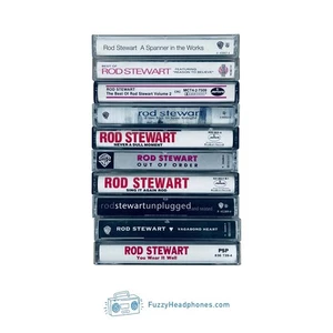 (10) Rod Stewart Cassette Tapes: Best Of, Dull Moment, Sing It Again TESTED - Picture 1 of 3