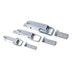 Draw Latch x 4 / Straight Loop Catch Box Metal Toggle Latch - Picture 1 of 2