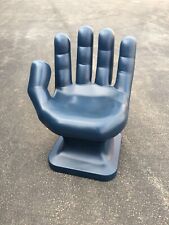 Navy Blue right HAND SHAPED CHAIR 32" tall adult size 70's Retro iCarly NEW