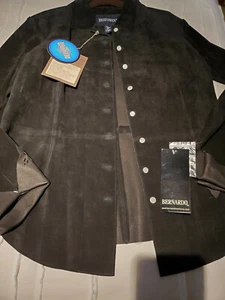 Bernardo Black Suede Shirt - Picture 1 of 4
