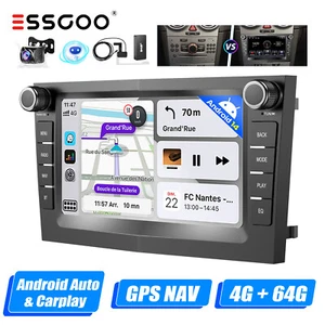 4+64G Carplay DAB+ Android 14 Autoradio GPS Cam Für Opel Astra H Corsa D Vectra - Bild 1 von 14