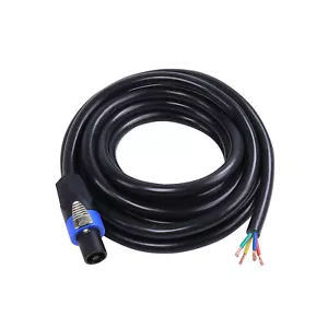 6 Fuß Speakon auf bloßes Kabel (4 Leiter) Pro Audio SpeakOn Stecker DJ Audio Kabel - Bild 1 von 8
