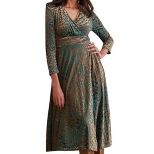 Soft Surroundings Shae Dress Multi Animal Velvet Burnout Size 2X NWT - Picture 1 of 11