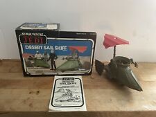 Vintage Star Wars Return of The Jedi Desert Sail Skiff Mini Rig Box Instructions