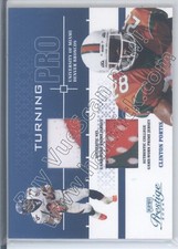 clinton portis dual gu jersey patch broncos miami hurricanes 4c college pro #/25