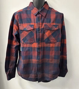 Can-Am Men's Dip-Dyed Flannel Shirt Burgundy 454651 - Picture 1 of 4