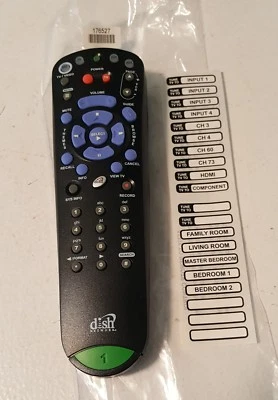 NEW 3.4 DISH NETWORK Echostar #1 IR 322 3200 REMOTE CONTROL Model 155153 - Image 1 of 2
