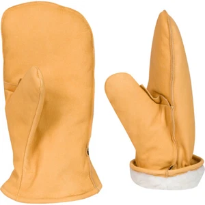 Chopper Mittens Cuero de Cabra Forrado Sherpa Aislado Clima Frío Mitt - Imagen 1 de 9