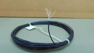 25 feet 22 AWG Silver Plated PTFE (Teflon) Wire Black 7 strands Vintage SPC
