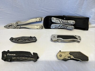 Lote de cuchillos de bolsillo surtidos multiherramientas, Gerber, Schrade, Jeep Foto 1 de 4