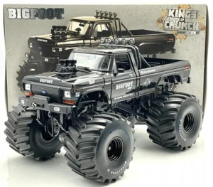 1974 F-250 BIGFOOT#1 MONSTER TRUCK 66' TIRES BLACK BANDIT 1:18 SCALE GREENLIGHT - Picture 1 of 6