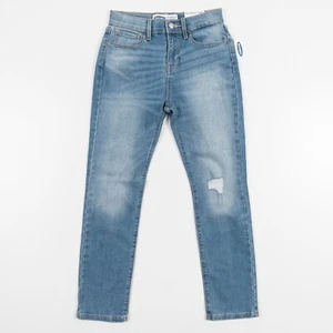NWT OLD NAVY Jeans The Power Jean Perfect Straight Ankle High Rise Girls Size 14 - Picture 1 of 12