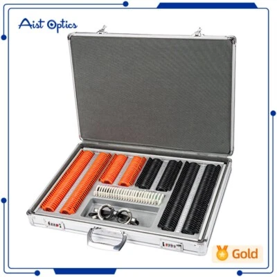 Juego de kit de estuche de optometría óptica de alta calidad para lentes de prueba de anillo de plástico Foto 1 de 4