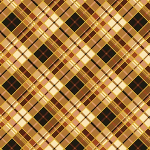 BENARTEX FABRICS "#14035M 30" AUTUMN PLAID GOLD LINED BTY - Picture 1 of 1